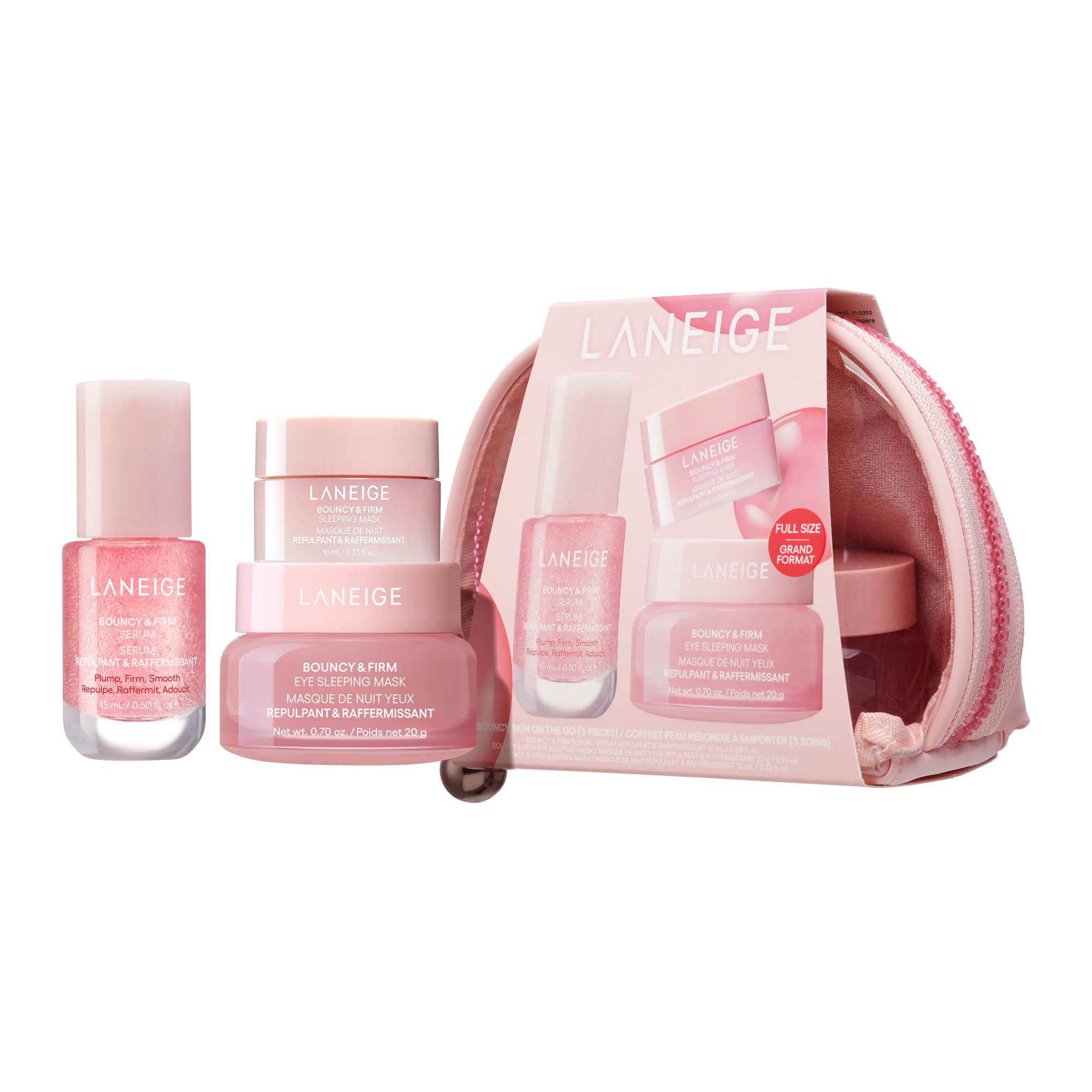 LANEIGE Bouncy and Firm Sleeping Mask: Revitalize, Smooth, Peony & Collagen Complex, Barrier-Boosting Hydration