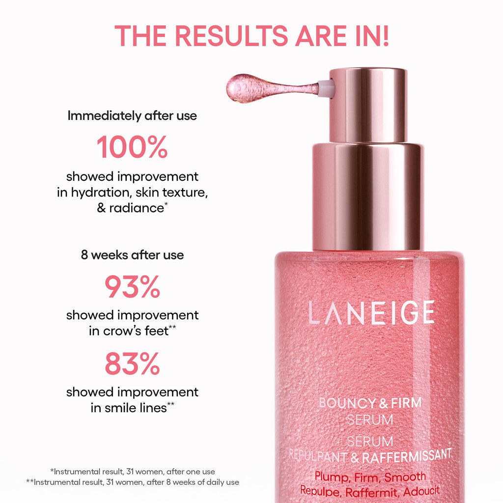 LANEIGE Bouncy and Firm Sleeping Mask: Revitalize, Smooth, Peony & Collagen Complex, Barrier-Boosting Hydration