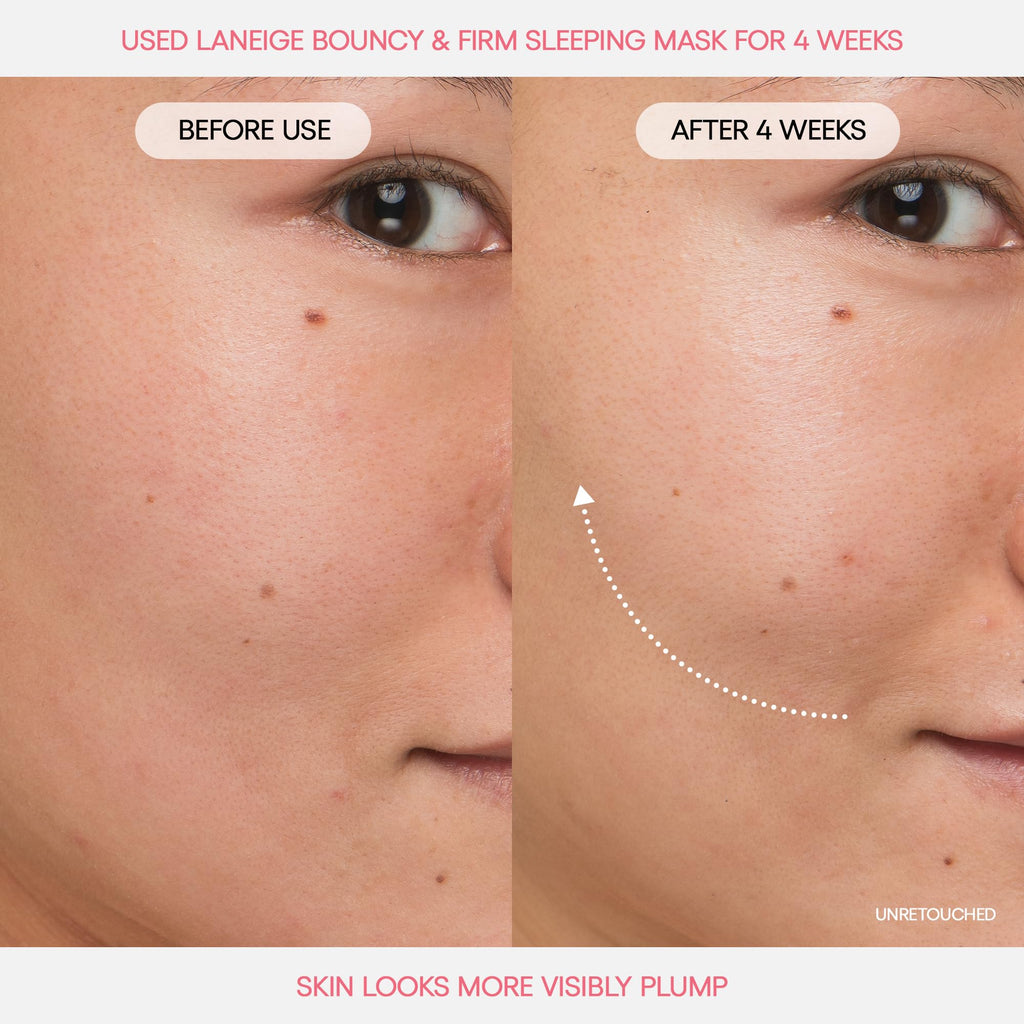LANEIGE Bouncy and Firm Sleeping Mask: Revitalize, Smooth, Peony & Collagen Complex, Barrier-Boosting Hydration